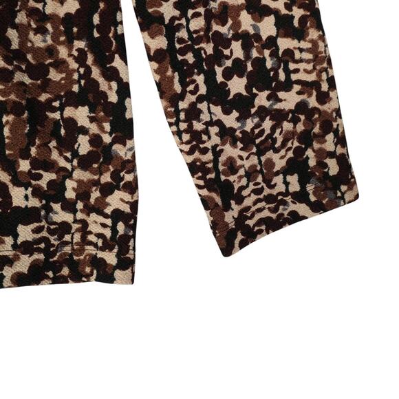 Liz Baker Jacket Womens XL Abstract Big Cat Blazer Sweater Cardigan Cheetah - Picture 5 of 11